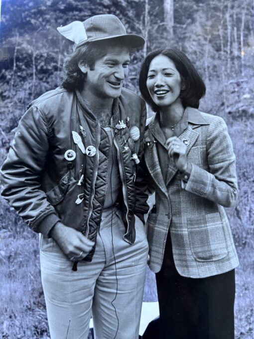 Jan Yanehiro and Robin Williams