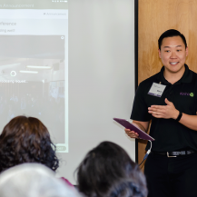 keiro staff presenting at Keiro Caregiver Conference
