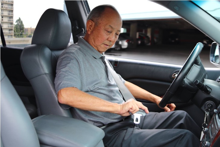 driving in a car