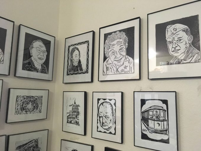 dr bob artwork on the wall