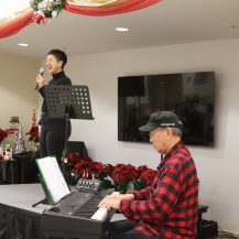 Miko Shudo performing at Nikkei Senior Gardens