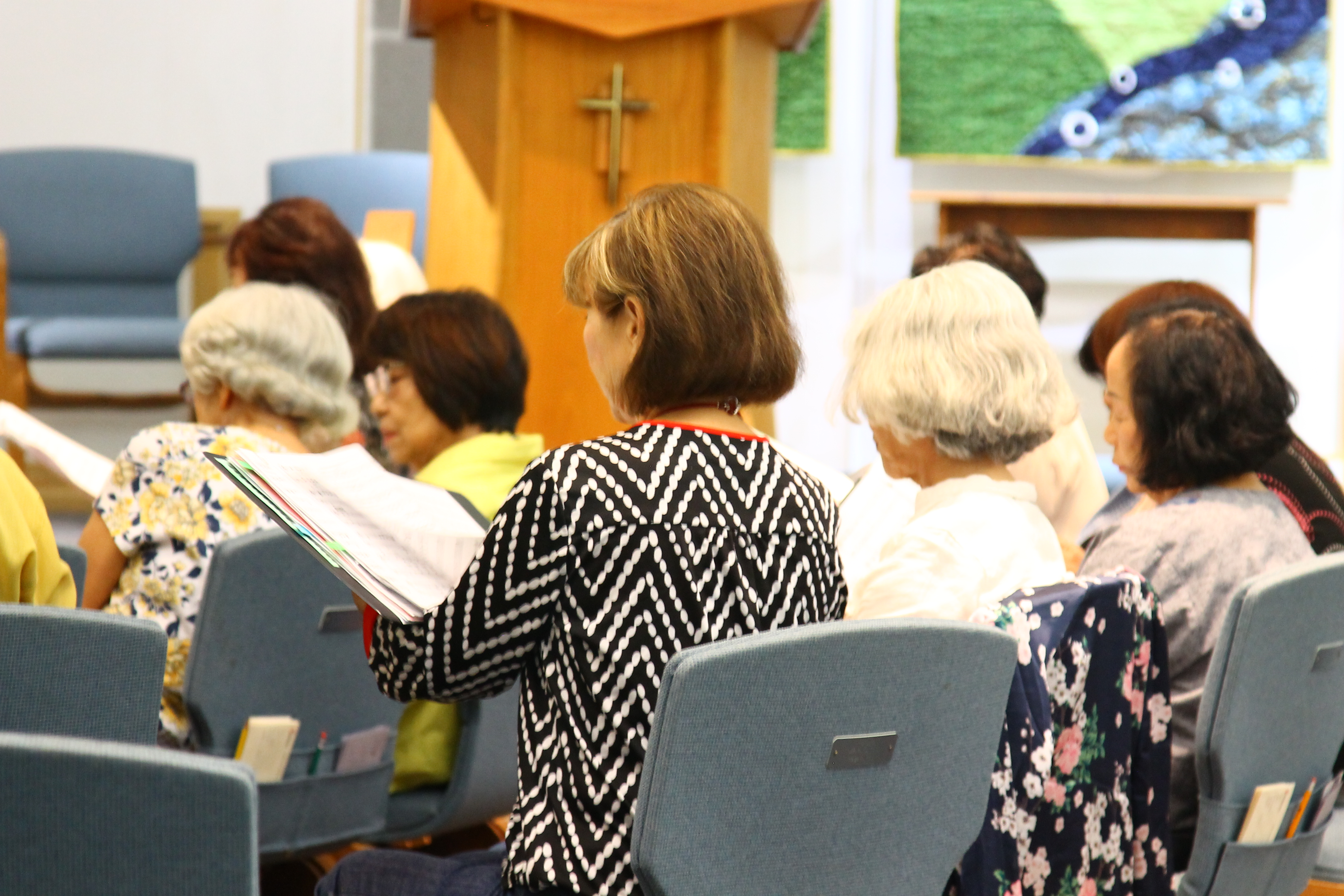 Adult women reading