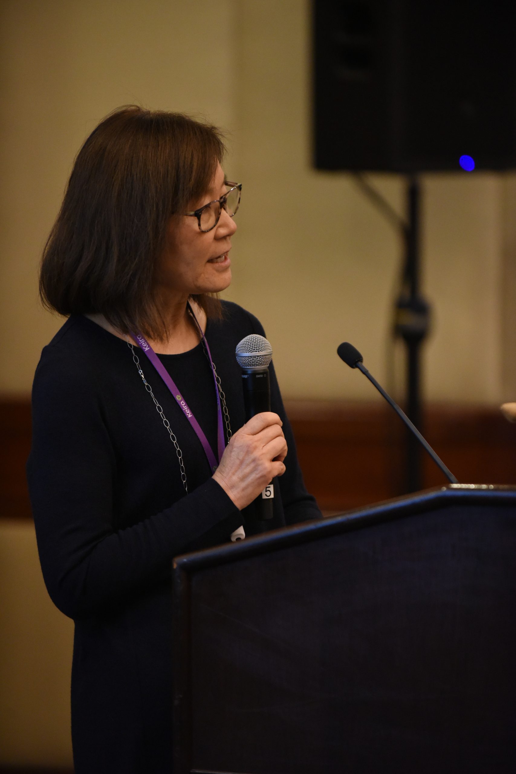 claire koga speaking at keiro symposium