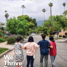 cover of Keiro Connect publication that has four people with linked arms in a street.