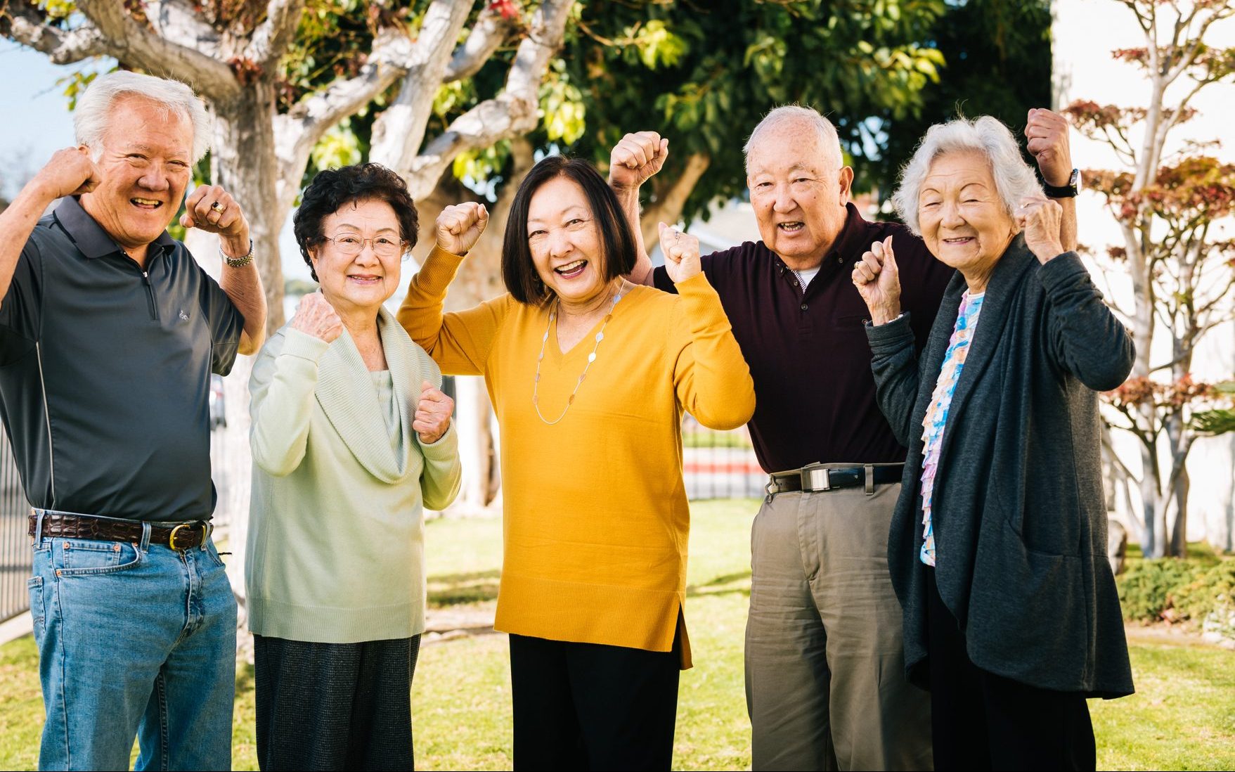 older adults looking into camera - empowerment