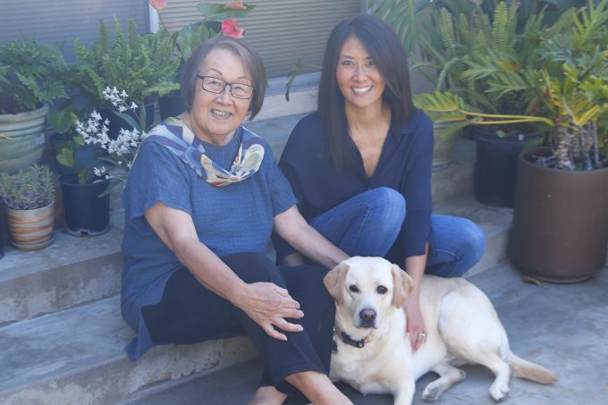 joanne and terri with their dog