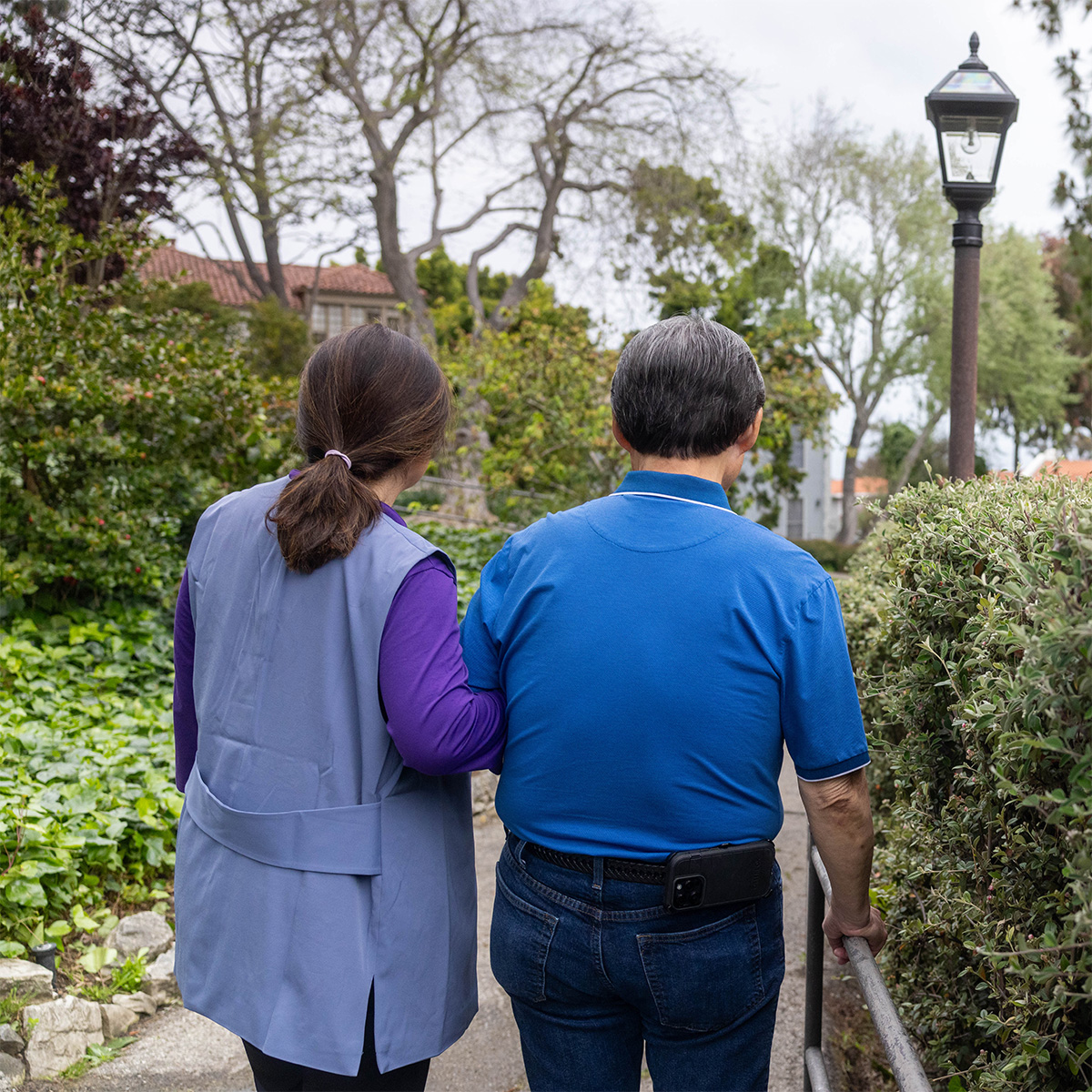 Mei Kameda smiling at Tomohiro J. Kagami