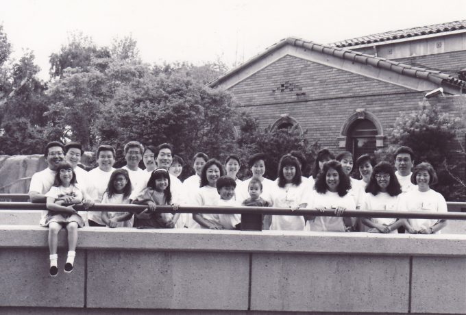 visions in front of building