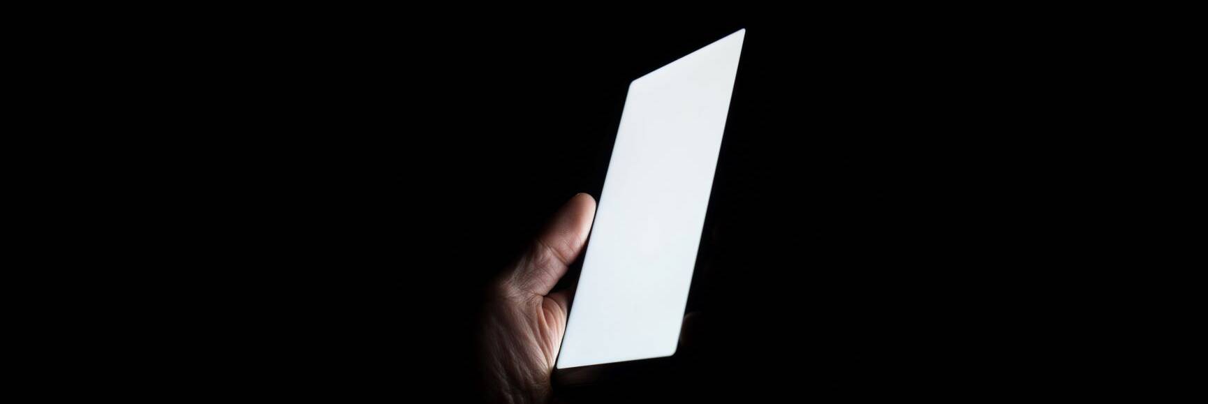 tablet in the dark