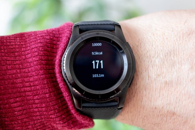 someone wearing a smartwatch
