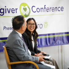 Mei Kameda smiling at Tomohiro J. Kagami