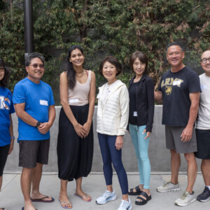 a group photo of sponsors and instructor