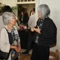 two women talking
