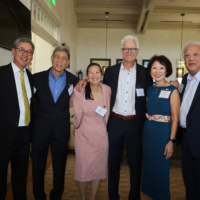 group of six people smiling