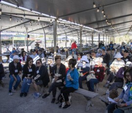 group of people sitting