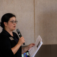 Heather Harada presenting on a workshop