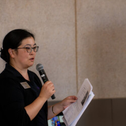 Heather Harada presenting on a workshop