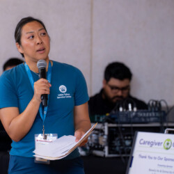 Jun Hori presenting a workshop