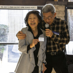 Beverly Ito laughing with Jack Kurihara
