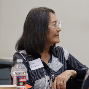woman smiling