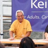 M PALMA PHOTO 2025 Brian Kito of Fugetsu-Do smiling while making mochi