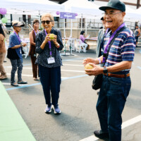 M PALMA PHOTO 2025 An elderly man holding a baseball at an outdoor event