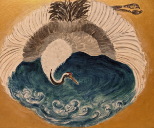 Crane Feathers and Ocean - Margaret Zumwinkle (91) Margaret Zumwinkle