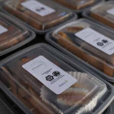 packaged food with label