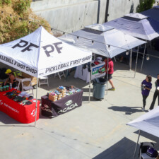 white canopies and gray canopies