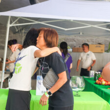 two women hugging