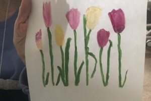 Watercolor Tulip - Violet Tanaka (95) painting of tulips