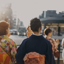 several ladies in kimono