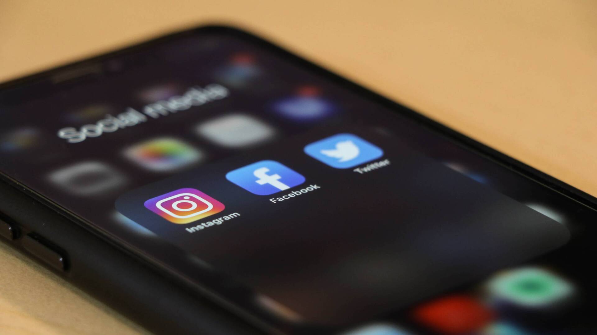 iphone with social media apps