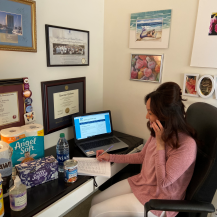 VJCC volunteer making calls to older adults