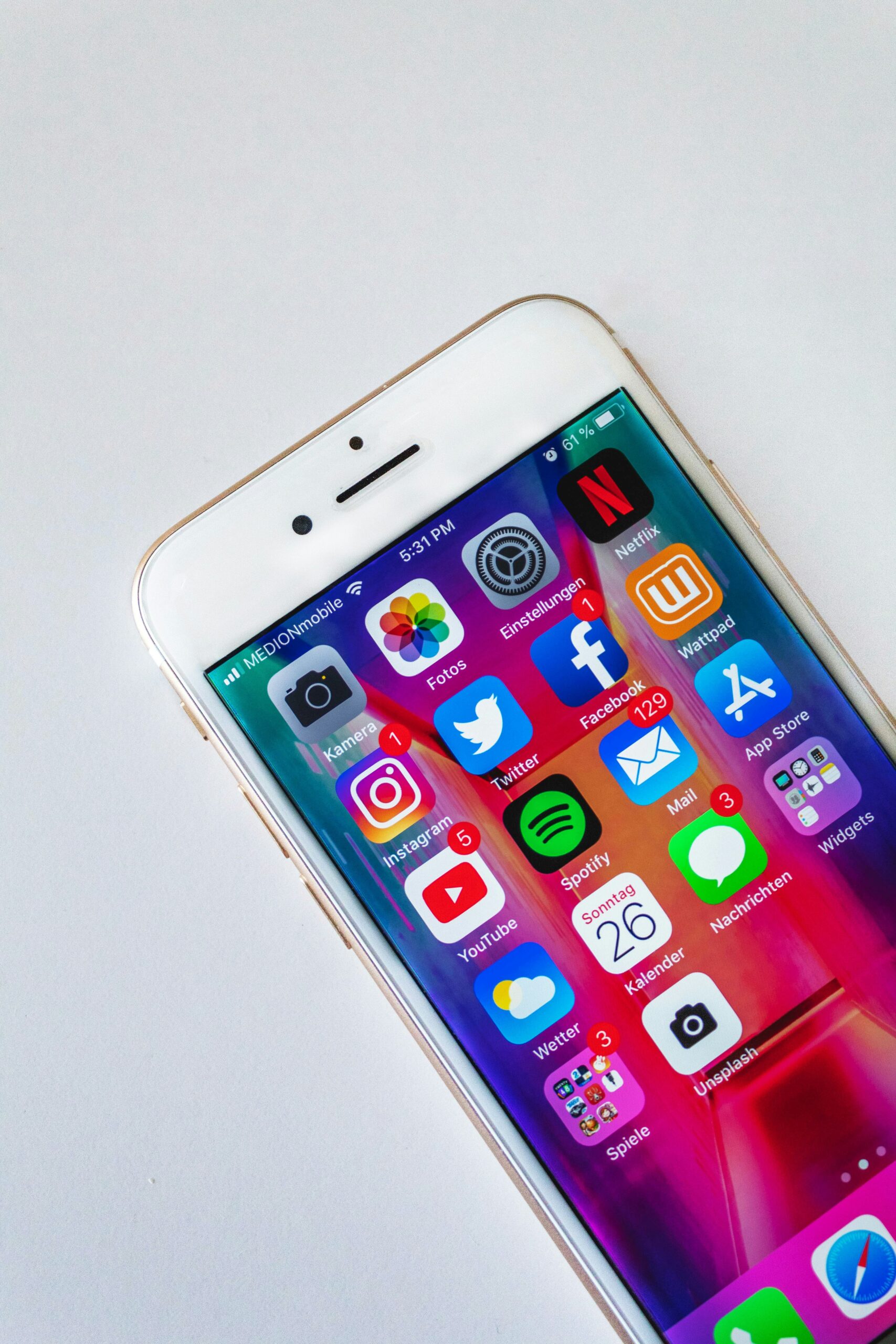 iphone with apps