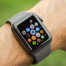 someone wearing a smart watch