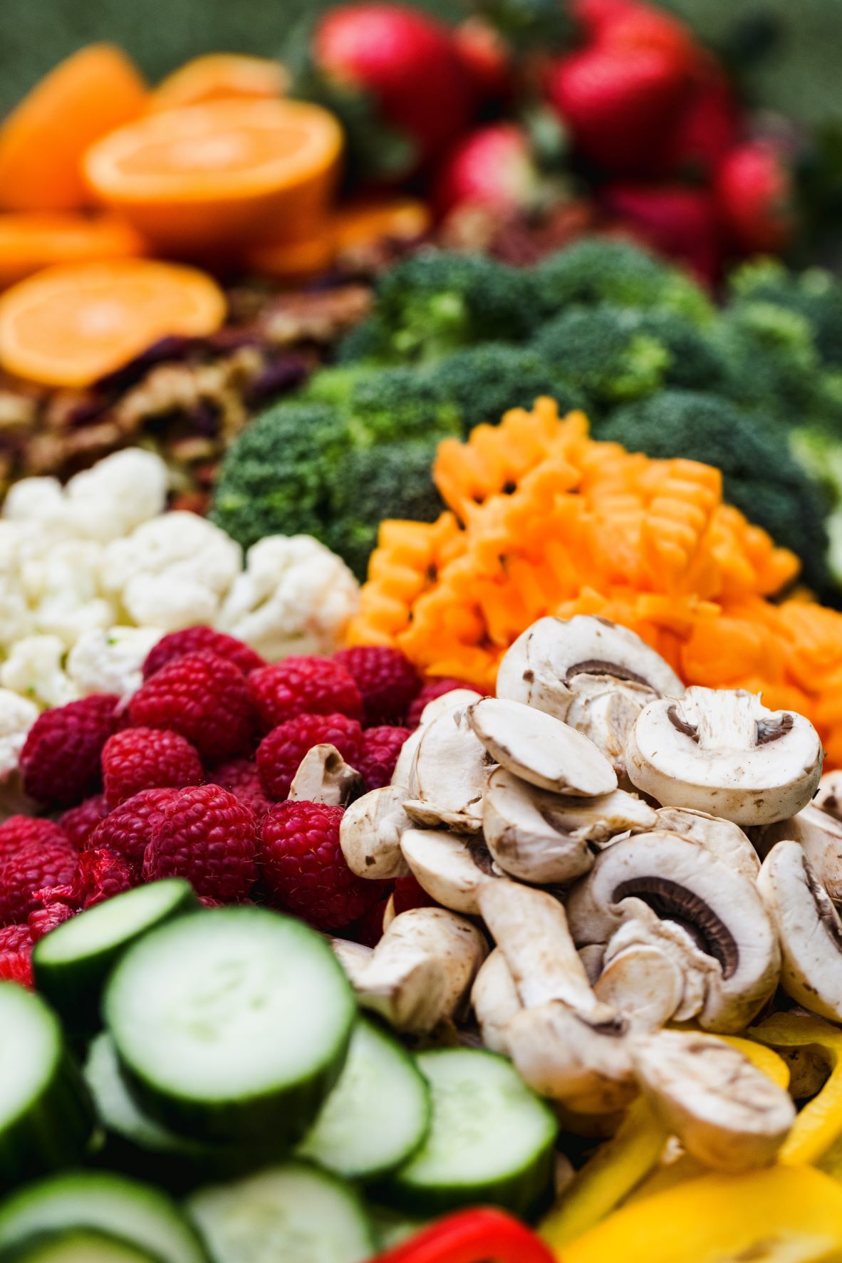 vegetarian diet on a plate