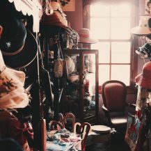 room full of items showing clutter