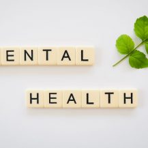 mental health on word blocks