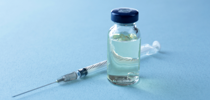 vaccine vial and syringe
